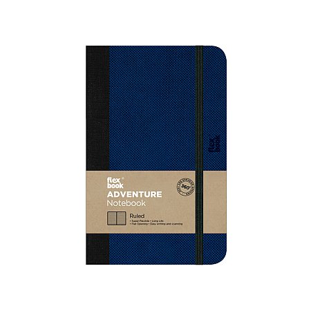 Flexbook Adventure Notebook Ruled 9x14cm - Royal Blue