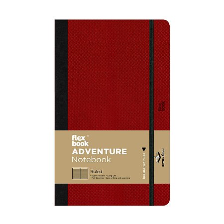 Flexbook Adventure Notebook Ruled 13x21cm - Red