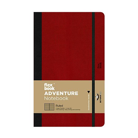 Flexbook Adventure Notebook Ruled 13x21cm - Red