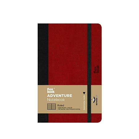 Flexbook Adventure Notebook Ruled 9x14cm - Red