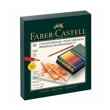 Faber-Castell Polychromos Pencil Set - Studio Box 36 colours