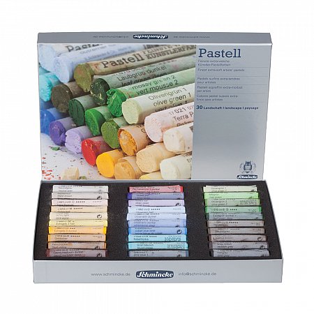 Schmincke Pastels cardboard set 30 pastels landscape