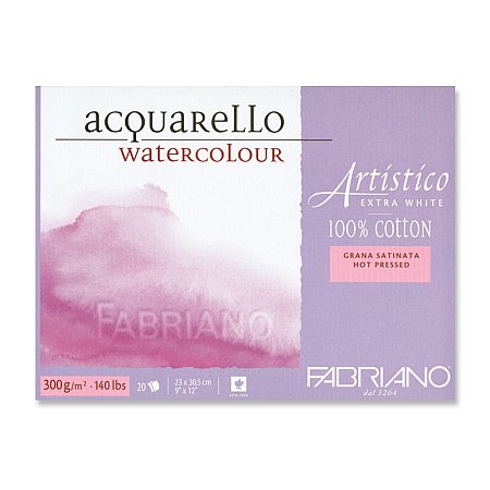 Fabriano Artistico EQ Extra White block 300g 20 sheets Satina - 23x30,5cm